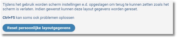 ResetPersoonlijkeLayoutGegevens